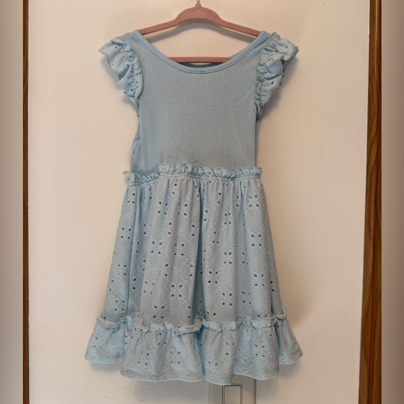 ⚡️5 for $15⚡️Disney Light Blue Kids Dress with Stitch Print - Picture 3 of 4